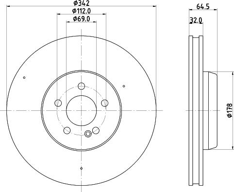 HELLA 8DD 355 134-492 - Kočioni disk www.molydon.hr