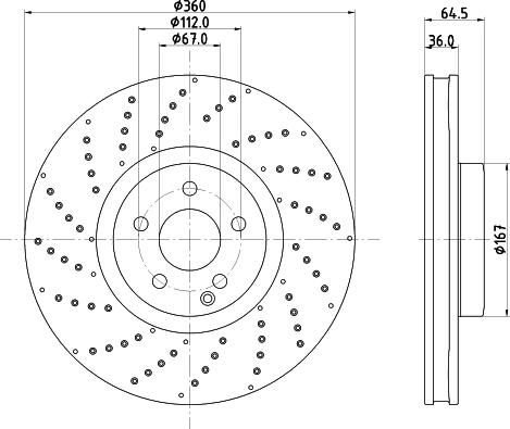 HELLA 8DD 355 134-571 - Kočioni disk www.molydon.hr