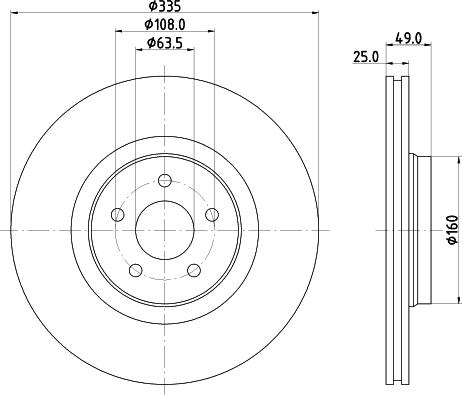 HELLA 8DD 355 134-631 - Kočioni disk www.molydon.hr