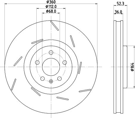 HELLA 8DD 355 134-671 - Kočioni disk www.molydon.hr