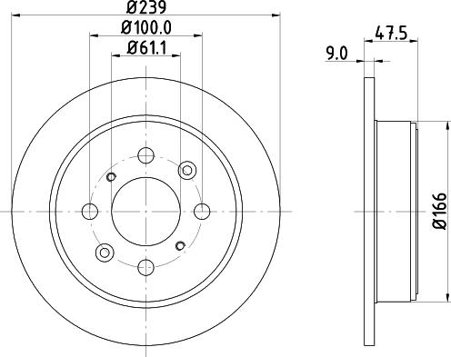 HELLA 8DD 355 134-141 - Kočioni disk www.molydon.hr