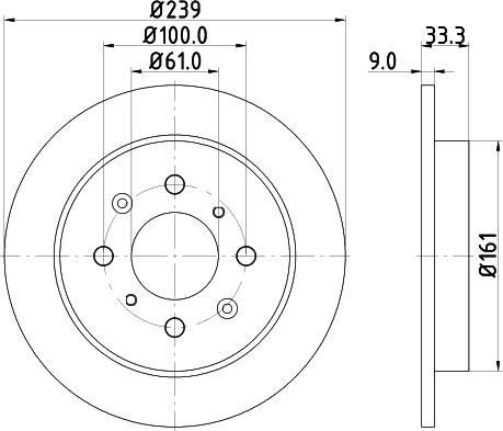 HELLA 8DD 355 134-151 - Kočioni disk www.molydon.hr