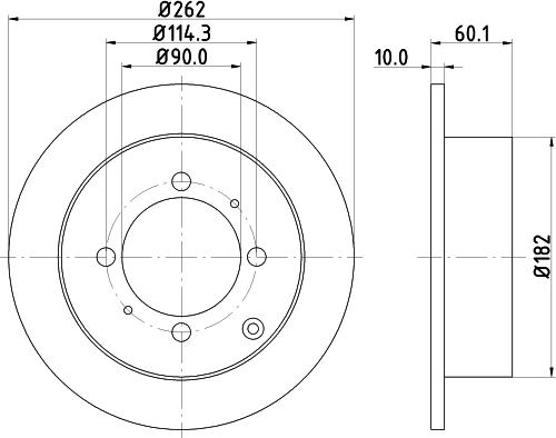 HELLA 8DD 355 134-131 - Kočioni disk www.molydon.hr