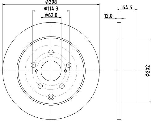 HELLA 8DD 355 134-281 - Kočioni disk www.molydon.hr