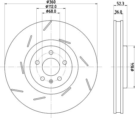 HELLA 8DD 355 134-701 - Kočioni disk www.molydon.hr