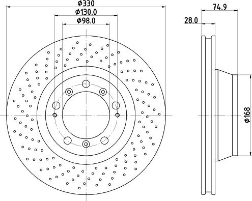 HELLA 8DD 355 135-051 - Kočioni disk www.molydon.hr