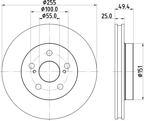 HELLA 8DD 355 131-911 - Kočioni disk www.molydon.hr