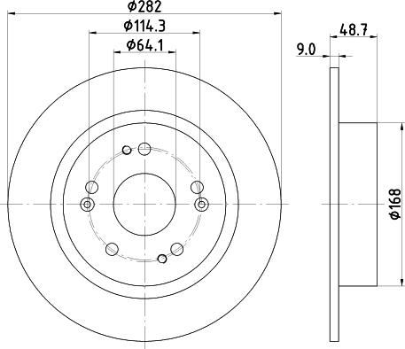 HELLA 8DD 355 131-931 - Kočioni disk www.molydon.hr