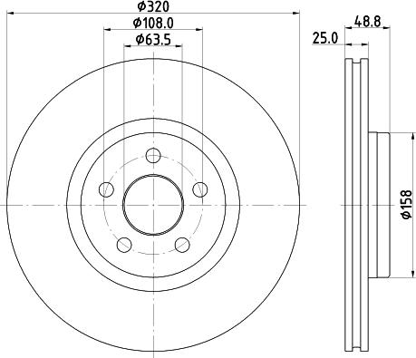 HELLA 8DD 355 133-561 - Kočioni disk www.molydon.hr