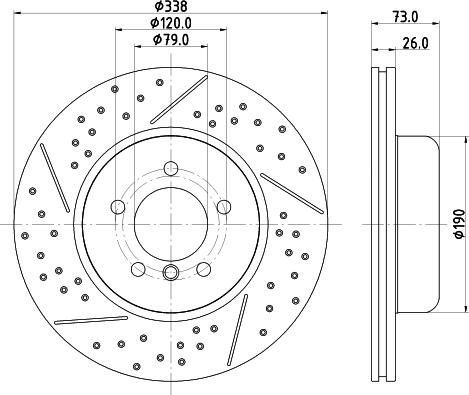 HELLA 8DD 355 133-581 - Kočioni disk www.molydon.hr