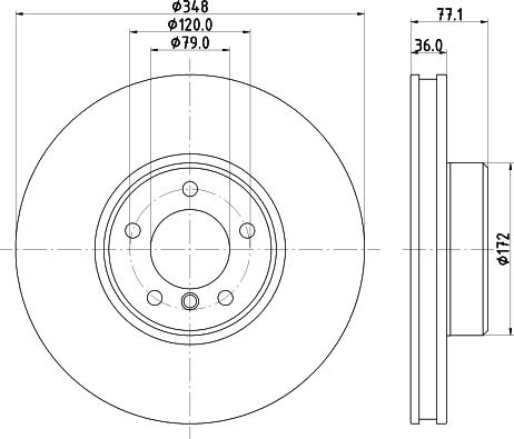 HELLA 8DD 355 133-521 - Kočioni disk www.molydon.hr