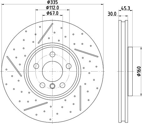 HELLA 8DD 355 133-091 - Kočioni disk www.molydon.hr