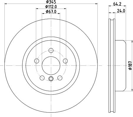 HELLA 8DD 355 133-031 - Kočioni disk www.molydon.hr