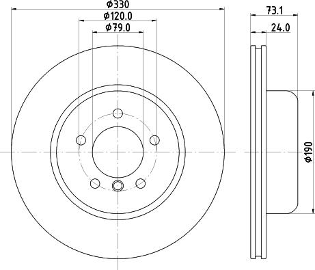 HELLA 8DD 355 133-021 - Kočioni disk www.molydon.hr