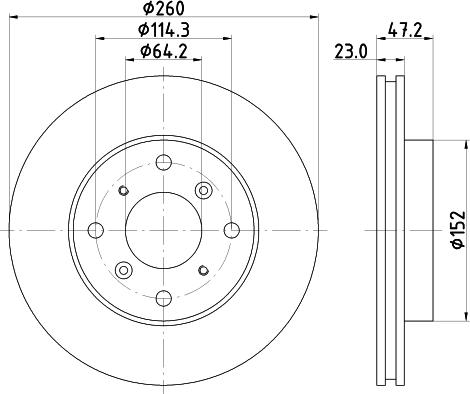 HELLA 8DD 355 133-881 - Kočioni disk www.molydon.hr