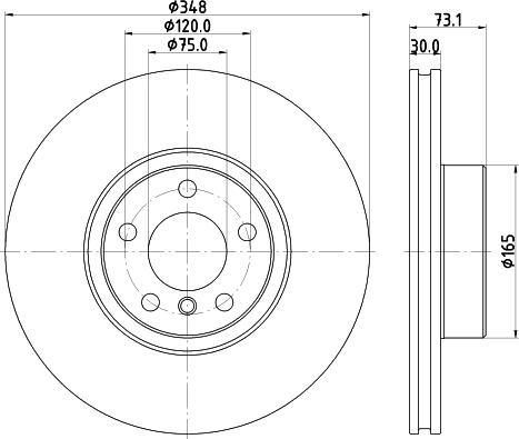 HELLA 8DD 355 133-201 - Kočioni disk www.molydon.hr