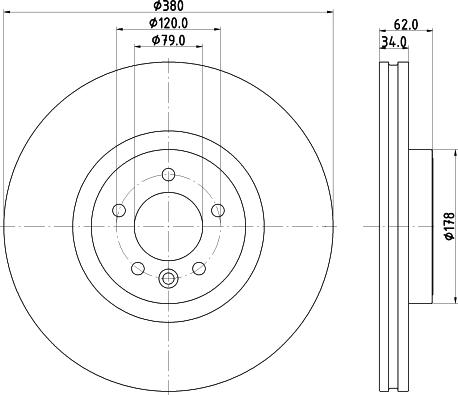 HELLA 8DD 355 132-951 - Kočioni disk www.molydon.hr