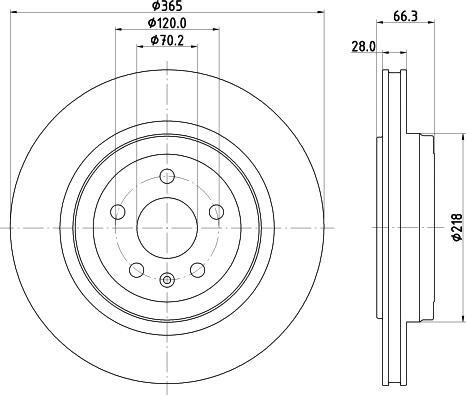 HELLA 8DD 355 132-901 - Kočioni disk www.molydon.hr