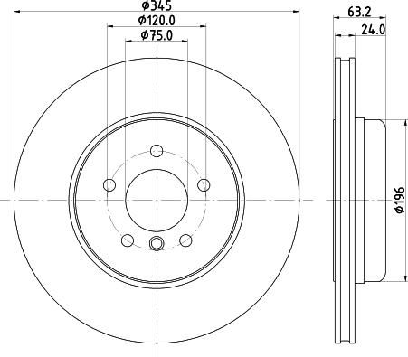 HELLA 8DD 355 132-531 - Kočioni disk www.molydon.hr