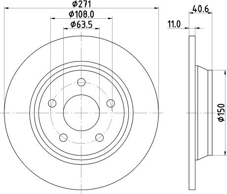 HELLA 8DD 355 132-031 - Kočioni disk www.molydon.hr