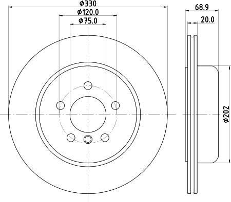 HELLA 8DD 355 132-851 - Kočioni disk www.molydon.hr