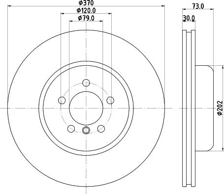 HELLA 8DD 355 132-801 - Kočioni disk www.molydon.hr