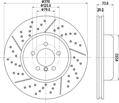 HELLA 8DD 355 132-811 - Kočioni disk www.molydon.hr