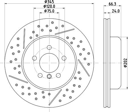 HELLA 8DD 355 132-821 - Kočioni disk www.molydon.hr