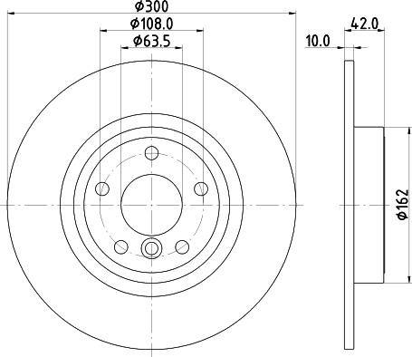 HELLA 8DD 355 132-391 - Kočioni disk www.molydon.hr