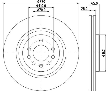 HELLA 8DD 355 132-761 - Kočioni disk www.molydon.hr