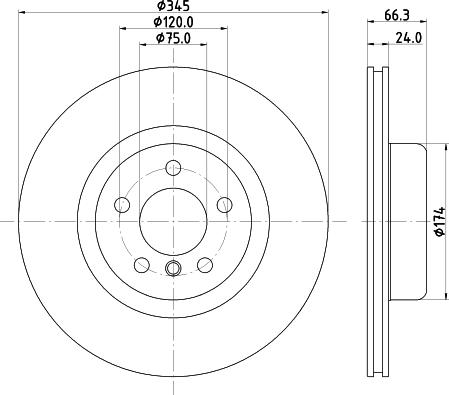 HELLA 8DD 355 132-781 - Kočioni disk www.molydon.hr