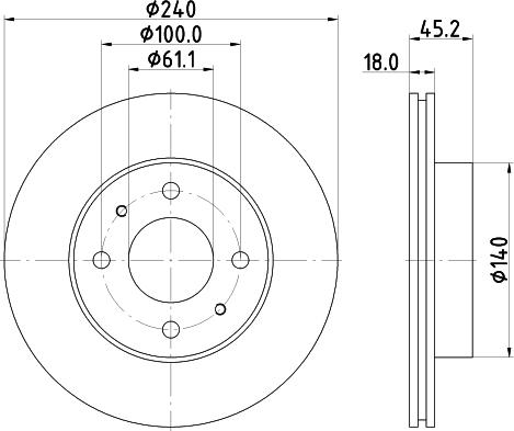 HELLA 8DD 355 129-971 - Kočioni disk www.molydon.hr