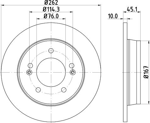 HELLA 8DD 355 129-451 - Kočioni disk www.molydon.hr