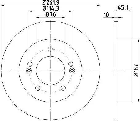 HELLA 8DD 355 118-301 - Kočioni disk www.molydon.hr