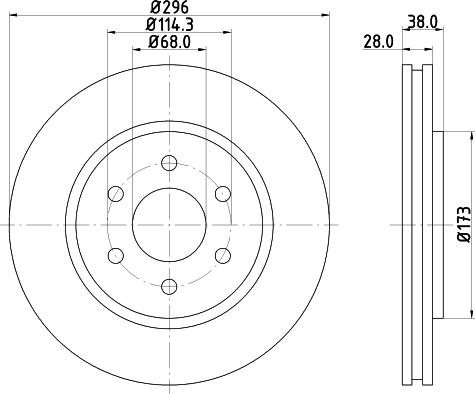 HELLA 8DD 355 129-561 - Kočioni disk www.molydon.hr