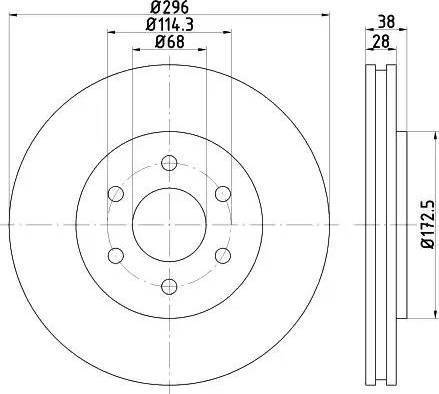 HELLA 8DD 355 119-171 - Kočioni disk www.molydon.hr