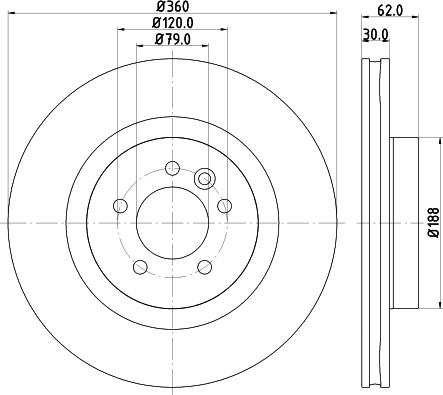 HELLA 8DD 355 129-501 - Kočioni disk www.molydon.hr