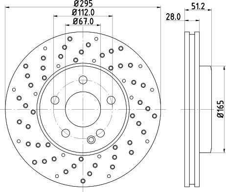 HELLA 8DD 355 129-681 - Kočioni disk www.molydon.hr