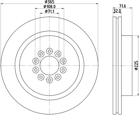 HELLA 8DD 355 129-191 - Kočioni disk www.molydon.hr