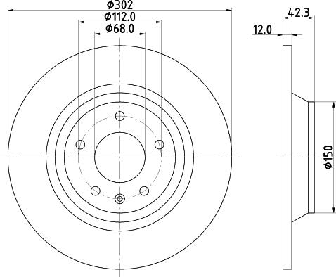 HELLA 8DD 355 129-341 - Kočioni disk www.molydon.hr