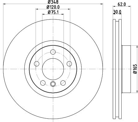 HELLA 8DD 355 129-301 - Kočioni disk www.molydon.hr