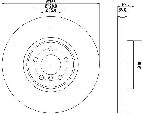 HELLA 8DD 355 129-311 - Kočioni disk www.molydon.hr