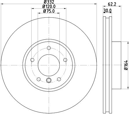 HELLA 8DD 355 129-291 - Kočioni disk www.molydon.hr