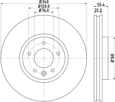 HELLA 8DD 355 129-251 - Kočioni disk www.molydon.hr