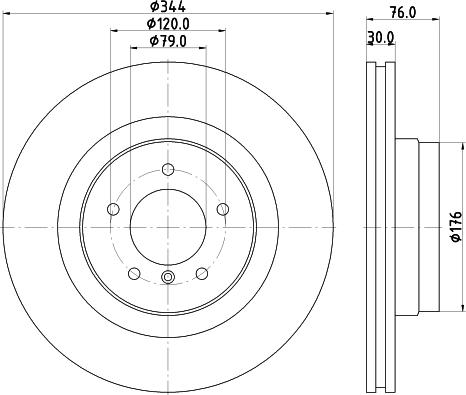 HELLA 8DD 355 124-471 - Kočioni disk www.molydon.hr