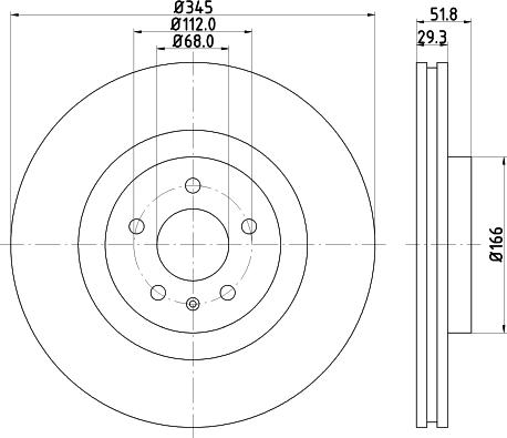 HELLA 8DD 355 124-061 - Kočioni disk www.molydon.hr