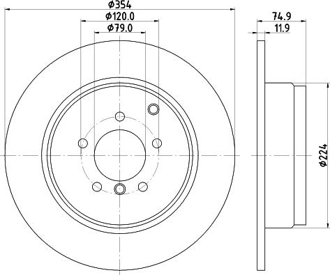 HELLA 8DD 355 124-801 - Kočioni disk www.molydon.hr