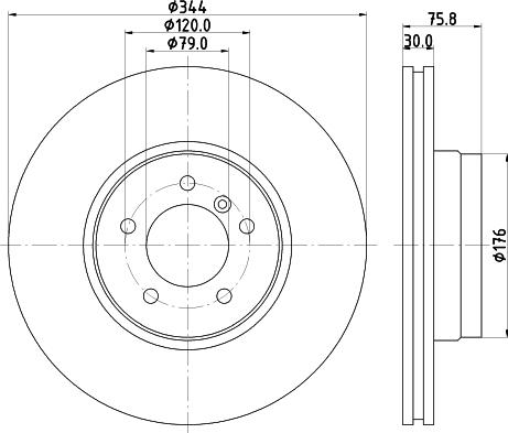 HELLA 8DD 355 124-251 - Kočioni disk www.molydon.hr