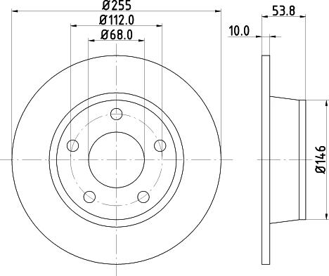 HELLA 8DD 355 124-751 - Kočioni disk www.molydon.hr