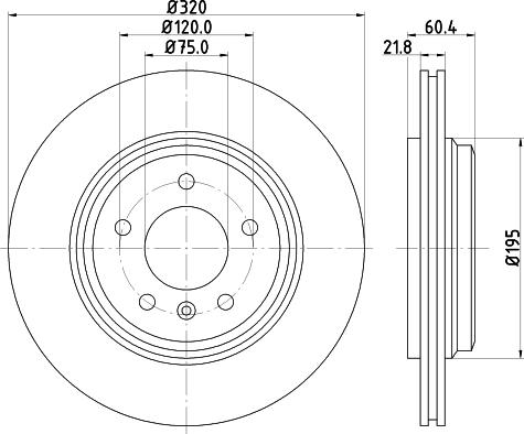 HELLA 8DD 355 125-011 - Kočioni disk www.molydon.hr